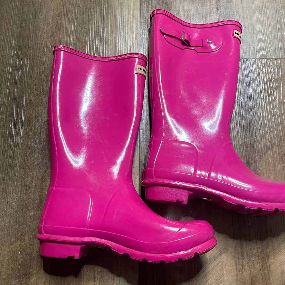 Hunter Pink Rain Boots